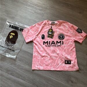 BAPE x Inter Miami CF Camo Tee 'Pink'